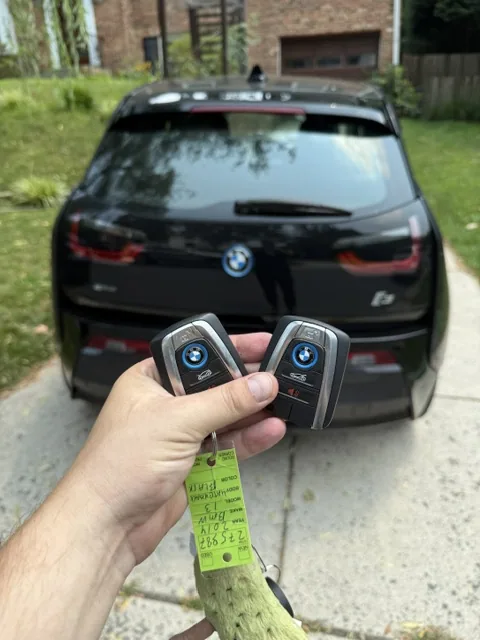 Replacement BMW i3 comfort access keys programmed at the vehicle